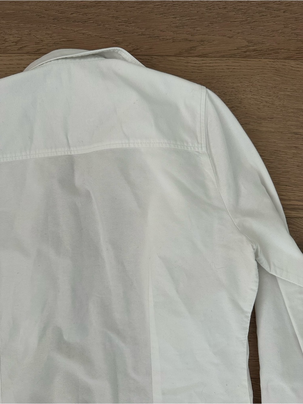 J. Crew Factory Fitted Button-Down Shirt White S - Picture 9 of 10